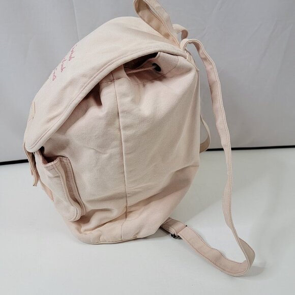 Winnie the Pooh Pink Canvas Backpack – "Smackerals & What-Nots" 16"x14"x6" - Picture 8 of 14